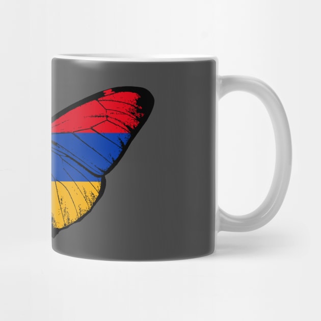 Vintage Armenia Butterfly Moth | Pray For Armenians and Stand with Armenia by Mochabonk
